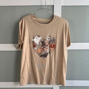 SHEIN Tan Halloween Graphic Tee